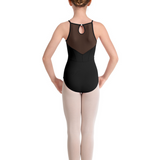 MIRELLA M40002C GIRLS KEYHOLE HALTER TANK LEOTARD