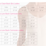 LEGWEAR SILKY DANCE WOMEN CLEAR BACK BRA W/PADDING