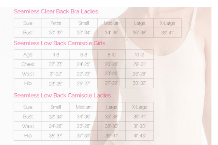 LEGWEAR SILKY DANCE WOMEN CLEAR BACK BRA W/PADDING