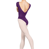 BLOCH L4262 WOMEN GATHER CAP SLEEVE LEOTARD