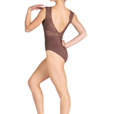 DANSHUZ 24120A WOMEN PETRA V-NECK TANK LEOTARD