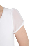 CAPEZIO 11311C GIRLS BACK KEYHOLE PUFF SLEEVE LEOTARD