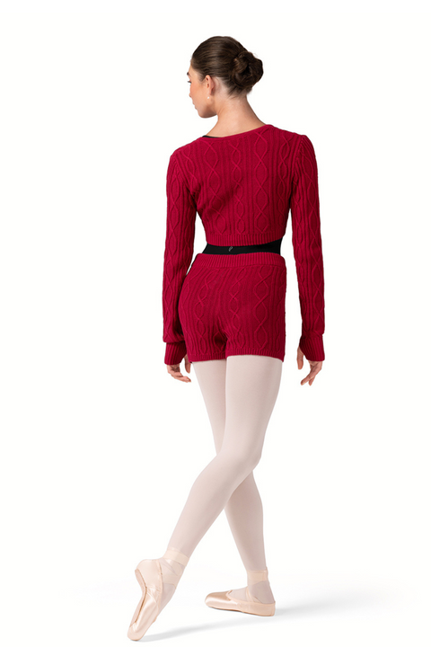 BLOCH Z30012 WOMEN FIX WRAP KNIT WARM UPTOP
