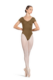 BLOCH L4262 WOMEN GATHER CAP SLEEVE LEOTARD