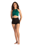 DANSHUZ 24306A WOMEN DONNA HALTER CUP TOP