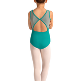MIRELLA M50009C GIRLS BOAT NECK TANK LEOTARD