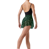 BLOCH R4111 WOMEN PRINTED MESH PULL ON SKIRT