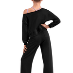 MIRELLA M30022C GIRLS OFF SHLDR SWEATSHIRT - The Dance Shoppe