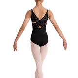 BLOCH CL70004 GIRLS BACK EMBROIDERED CAMISOLE LEOTARD