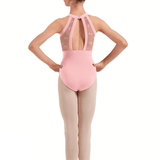 BLOCH CL40016 GIRLS FLORAL HALTER LEOTARD - The Dance Shoppe