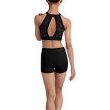 BLOCH CR90003 GIRLS EMBROIDERED WAIST SHORT