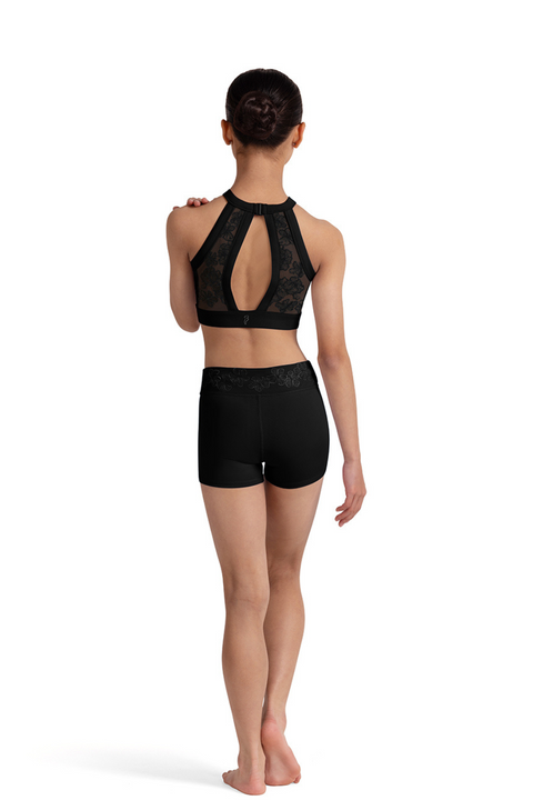 BLOCH CR90003 GIRLS EMBROIDERED WAIST SHORT
