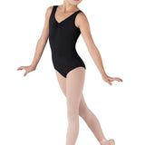 BLOCH CL5435 GIRLS GATHERED FRONT/BACK TANK LEOTARD