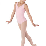 BLOCH CL5435 GIRLS GATHERED FRONT/BACK TANK LEOTARD