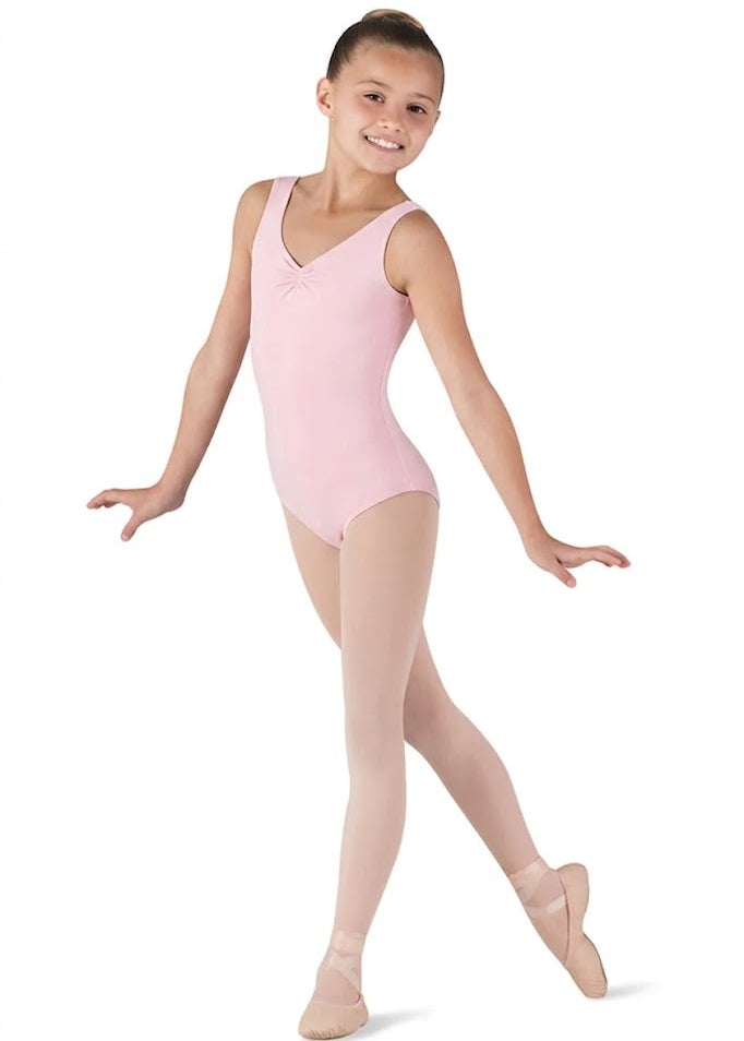BLOCH CL5435 GIRLS GATHERED FRONT/BACK TANK LEOTARD