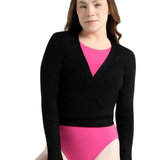 CAPEZIO 11381W LADIES IMPROVED FIT RIBBED KNIT WRAP SWEATER * NEW COLOR