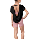 BLOCH Z30023 WOMEN OPEN BACK T-SHIRT