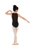 MIRELLA M489C GIRLS ZIP FRONT TANK LEOTARD