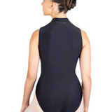 BALLET ROSA CHABLIS WOMEN ZIP-FRONT FLOCK MOTIF FULL BACK LEOTARD
