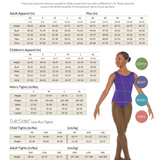 EUROTARD 41490C GIRLS SILHOUETTE MESH HIGH NECK ZIPPER LEOTARD