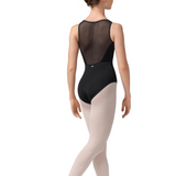 MIRELLA M70002LM WOMEN BOAT NECK MESH BACK LEOTARD