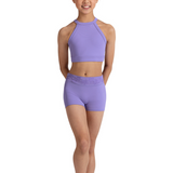BLOCH CZ30008 GIRLS EMB MESH CROP TOP