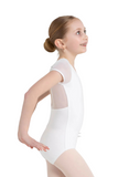 CAPEZIO 11311C GIRLS BACK KEYHOLE PUFF SLEEVE LEOTARD