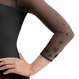 MIRELLA M60002C GIRLS MESH 3/4 SLEEVE LEOTARD