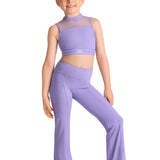 BLOCH CZ30028 GIRLS HENNY OPEN BACK CROP TOP