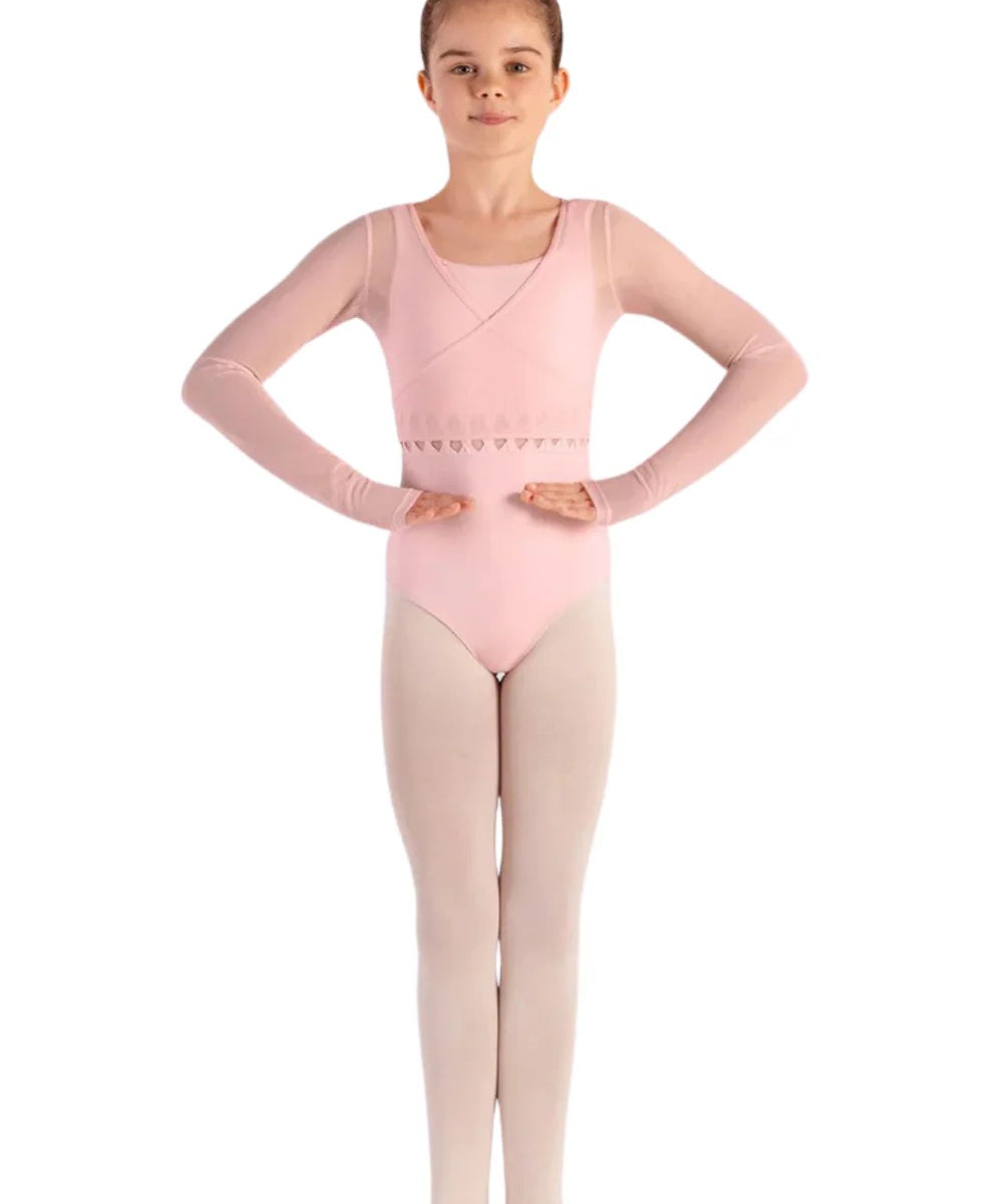 GIRLS HENNY MESH WRAP TOP- BLOCH