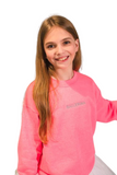 COVET DANCE BLRN-EMB YOUTH BALLERINA EMBROIDERED SWEATSHIRT