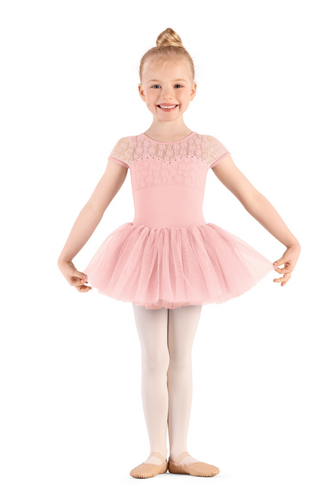 MIRELLA M1564C GIRLS CAP SLEEVE TUTU DRESS