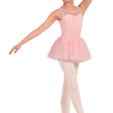 MIRELLA M50011C GIRLS EMB TANK TUTU LEOTARD - The Dance Shoppe