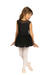 DANSHUZ 25203C GIRLS DORIAN CAP SLEEVE FLOCKED SKIRTED DRESS