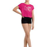 M745C GIRLS BALLET PRINT T-SHIRT-MIRELLA