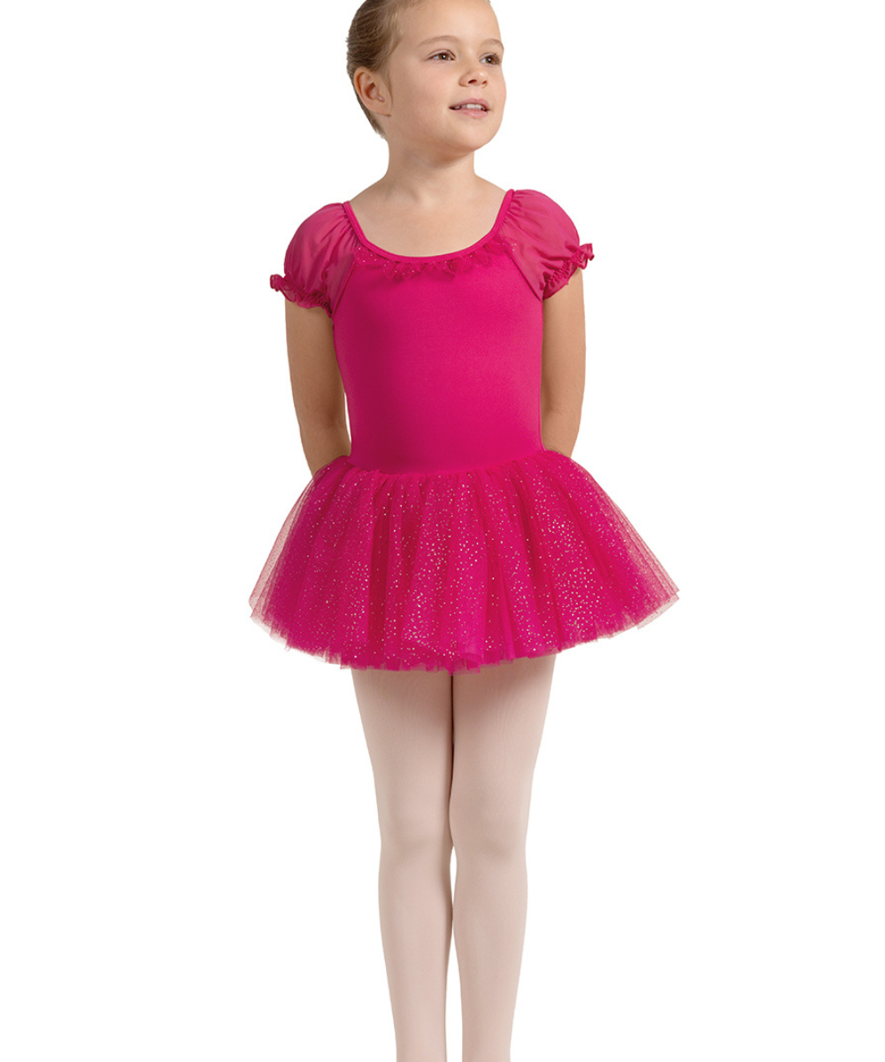 M1559C GIRLS CAP SLEEVE TUTU DRESS-MIRELLA