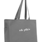 COVET DANCE OP-TOTE OH PLI&Eacute;S GREY TOTE BAG