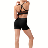 BLOCH R90002 WOMEN LOGO ELASTIC SHORTS