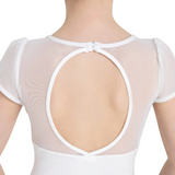 CAPEZIO 11311C GIRLS BACK KEYHOLE PUFF SLEEVE LEOTARD