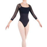 EUROTARD 41489 LADIES SILHOUETTE MESH 3/4 SLEEVE LEOTARD