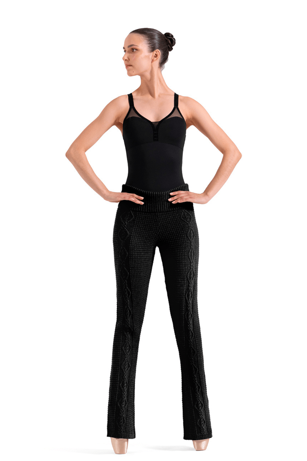 BLOCH P80010 WOMEN KNIT FLARE PANTS - The Dance Shoppe