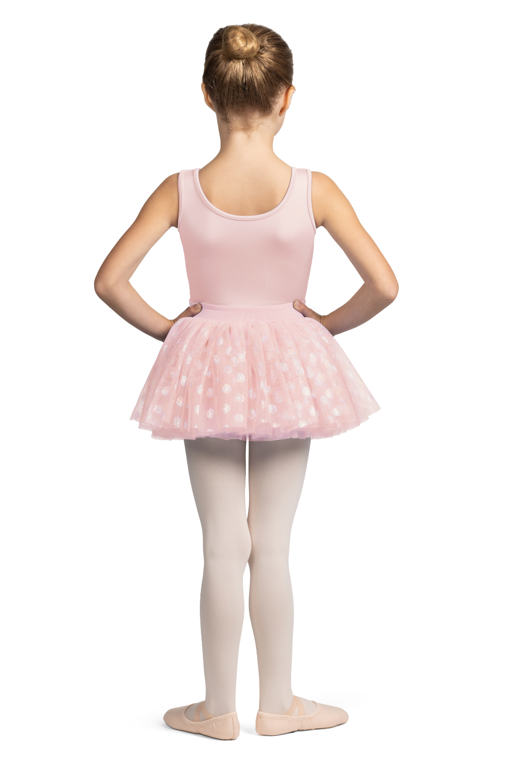 MIRELLA M490C GIRLS SCOOP TANK TUTU LEOTARD