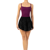 BLOCH R1281 WOMEN PARISA FLOCKED MESH PULL ON SKIRT