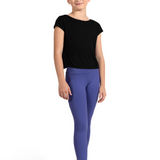 BLOCH CZ4252 GIRLS BOAT NECK T-SHIRT