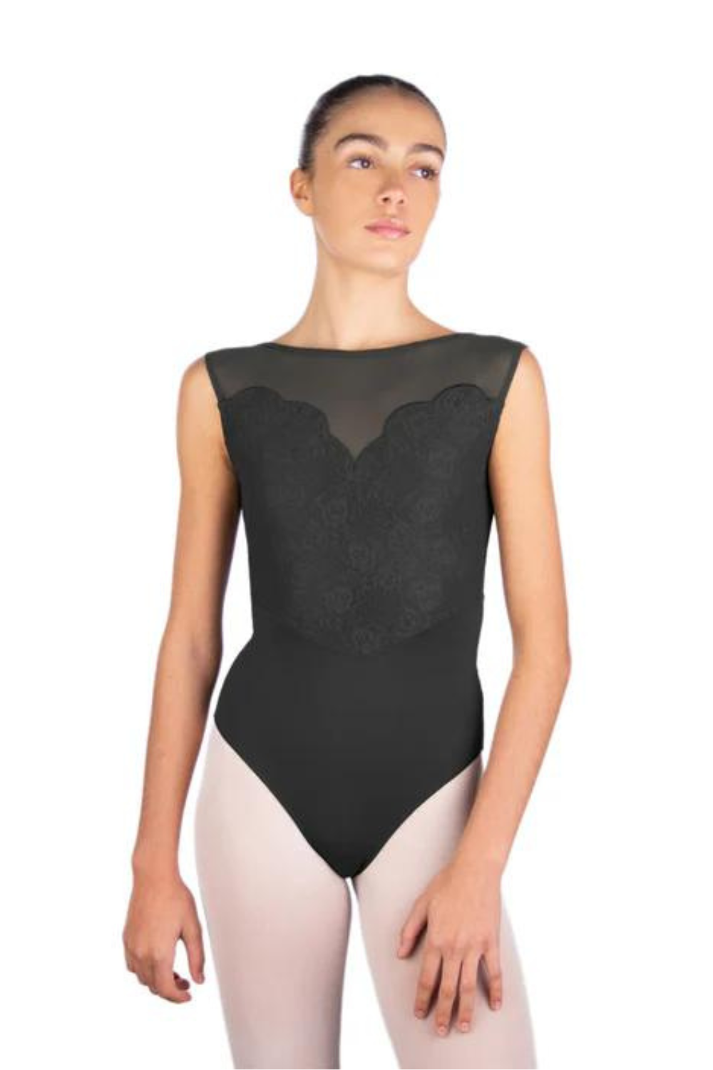 BALLET ROSA CAPRICE WOMEN LACE FRONT V-BACK LEOTARD