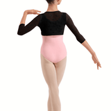 BLOCH CZ30035 GIRLS 3/4 SLEEVE WRAP TOP - The Dance Shoppe