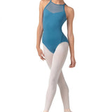 BLOCH L40002 LADIES IRIS FLORAL HALTERNECK LEOTARD