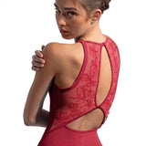 BLOCH L40002 LADIES IRIS FLORAL HALTERNECK LEOTARD