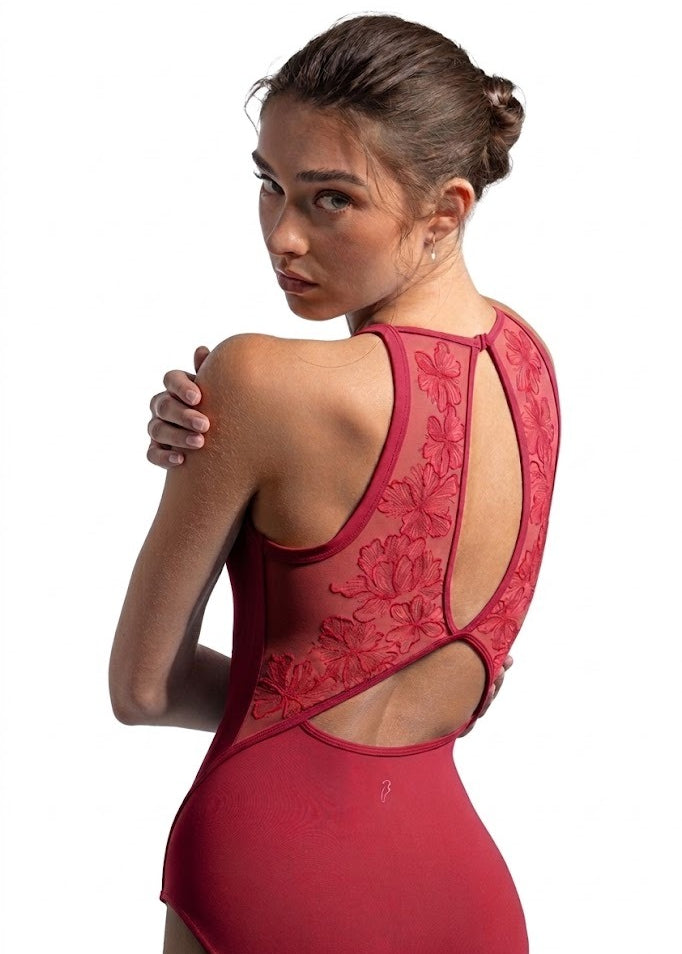 BLOCH L40002 LADIES IRIS FLORAL HALTERNECK LEOTARD