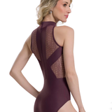 SO DANCA-BY62 WOMEN BE YOU WITH BACK MESH DETAIL HALTER LEOTARD